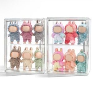 Display Case compatible for Labubu acrylic clear display box